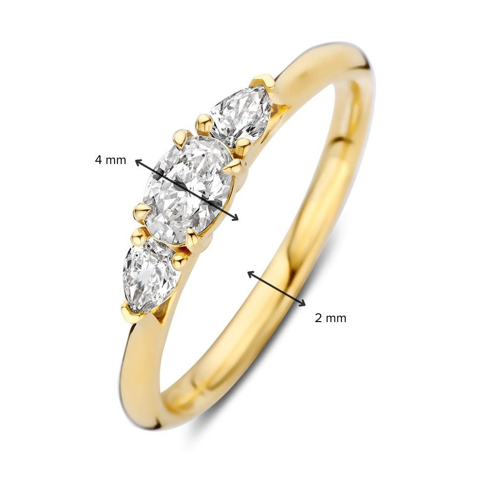 Ring Gelber Diamant 0.50 kt.