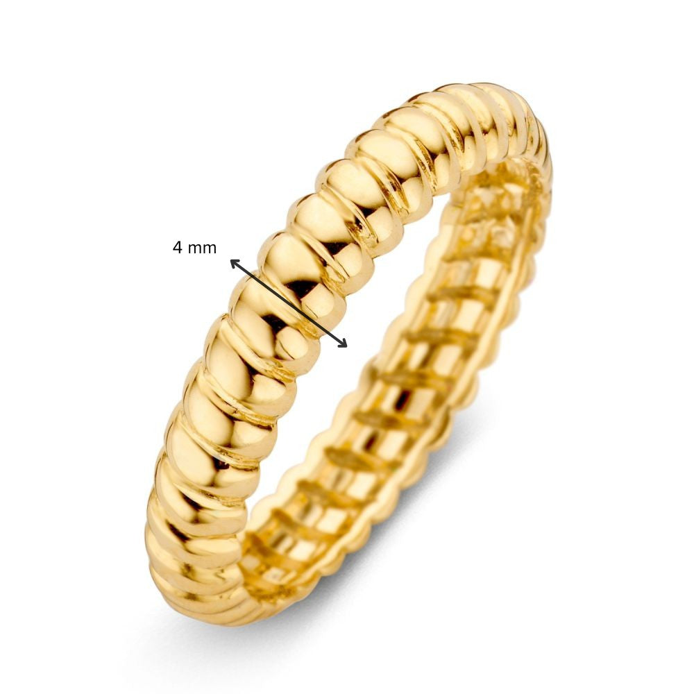 Gelbgold Ansteckring für Damen – Subtiler Luxus in 14 Karat Gold