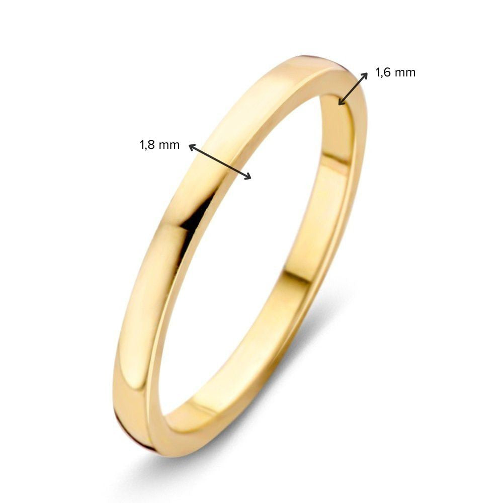 Feiner Gelbgoldring – dezente Eleganz in 14 Karat Gold