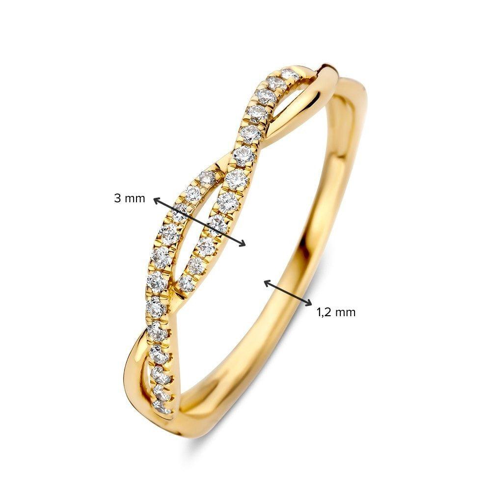 Ring Gelbgold Brillant 0,13 kt.