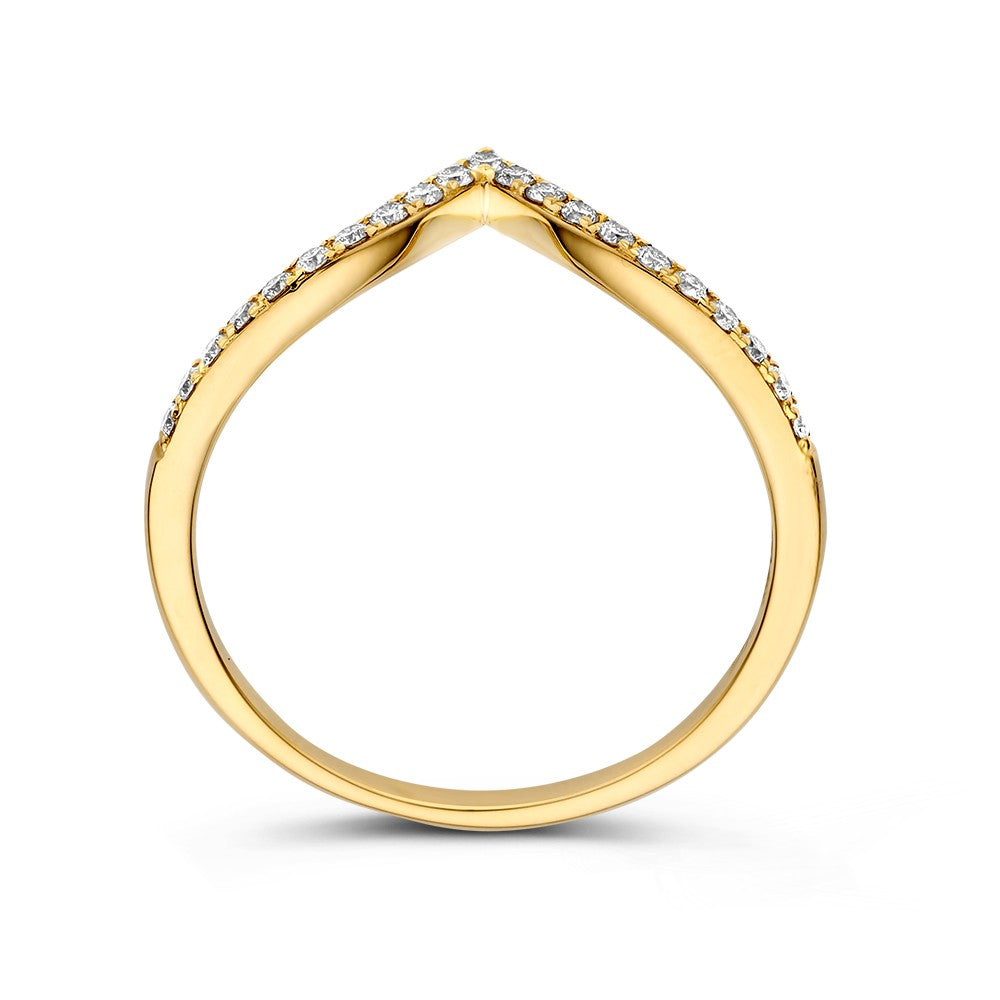 Ring Gelbgold Brillant 0.19 Karat.