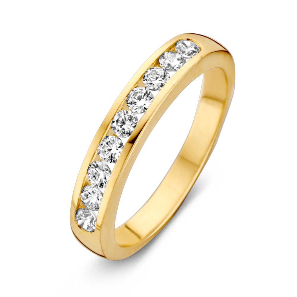 Ring geelgoud zirkonia