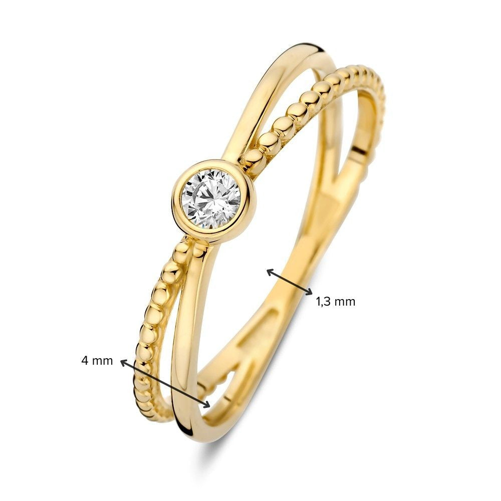 Ring Gelbgold Zirkonia