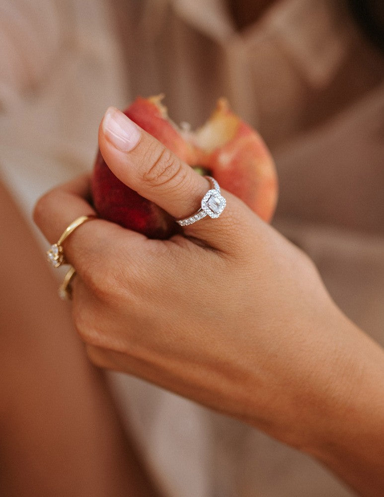 Ring Ivy Royal 1,00 Karat Weißgold