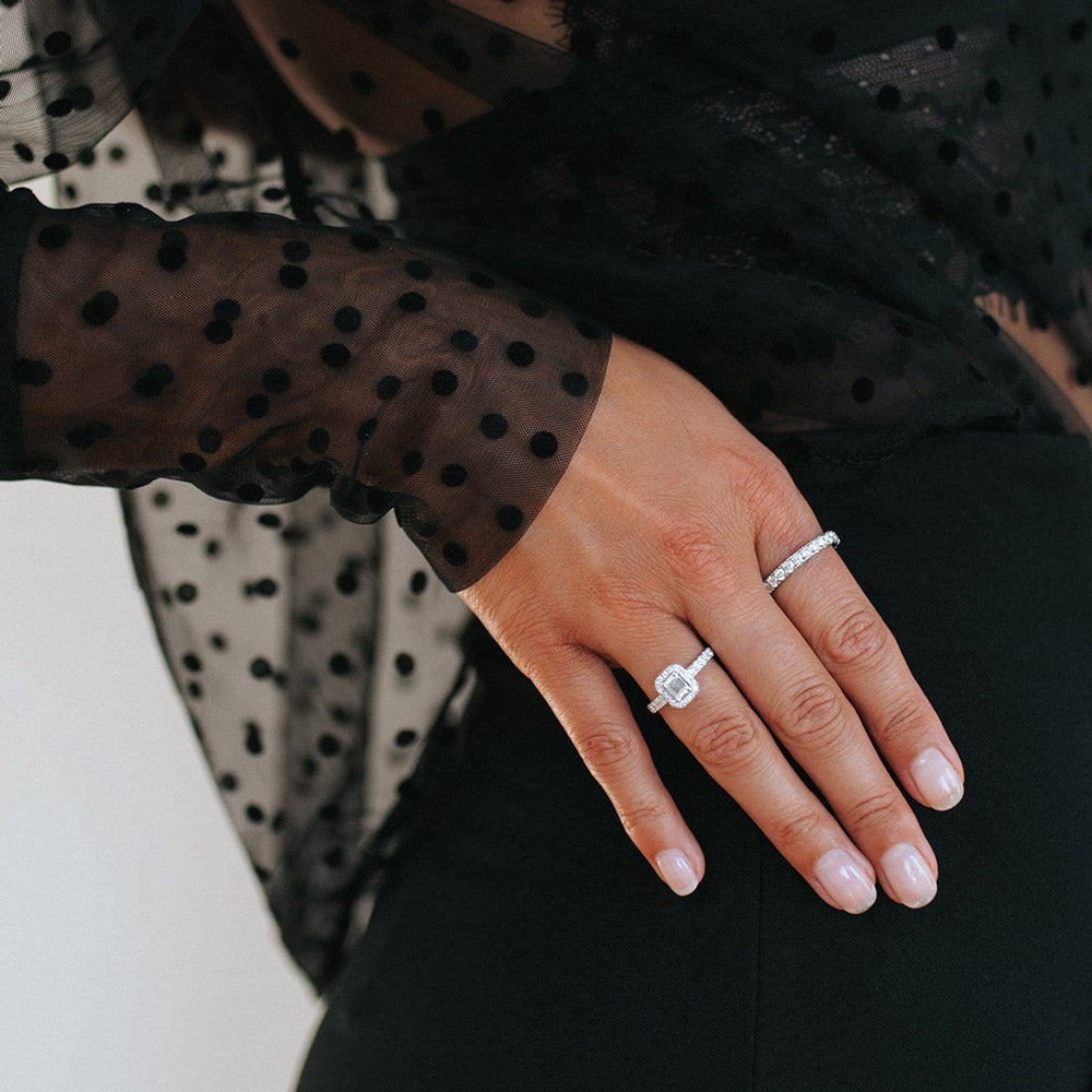 Ring Ivy Royal 1,00 Karat Weißgold