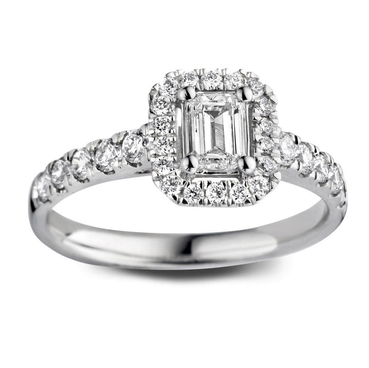 Ring Ivy royal 1,00 crt. witgoud