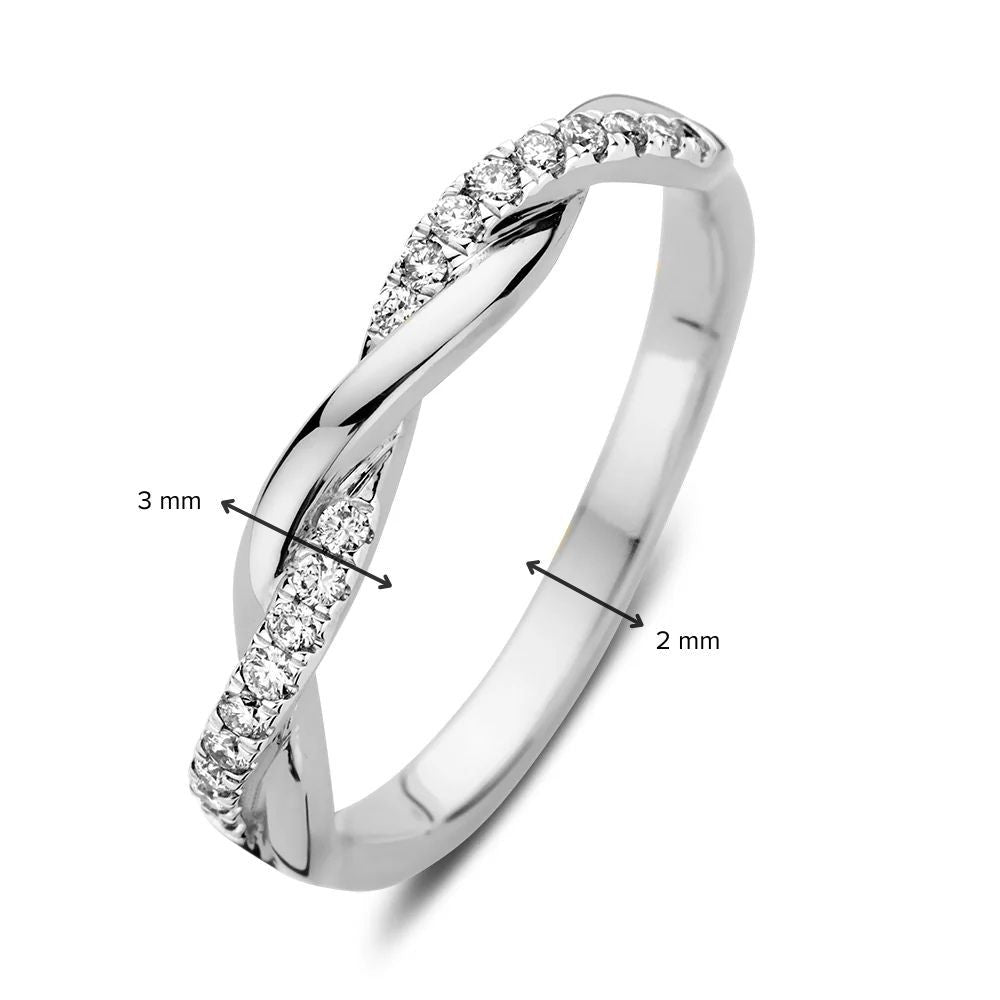 Ring Jackie 0,15 kt. Weißgold