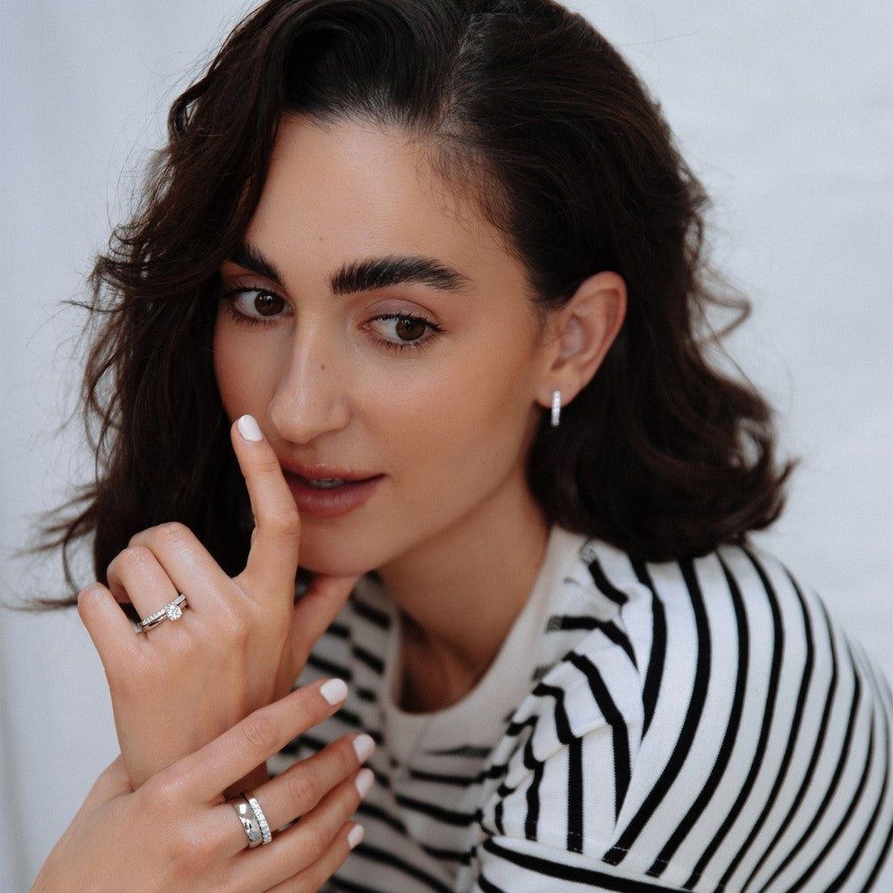 Ring Jess 6mm Weißgold