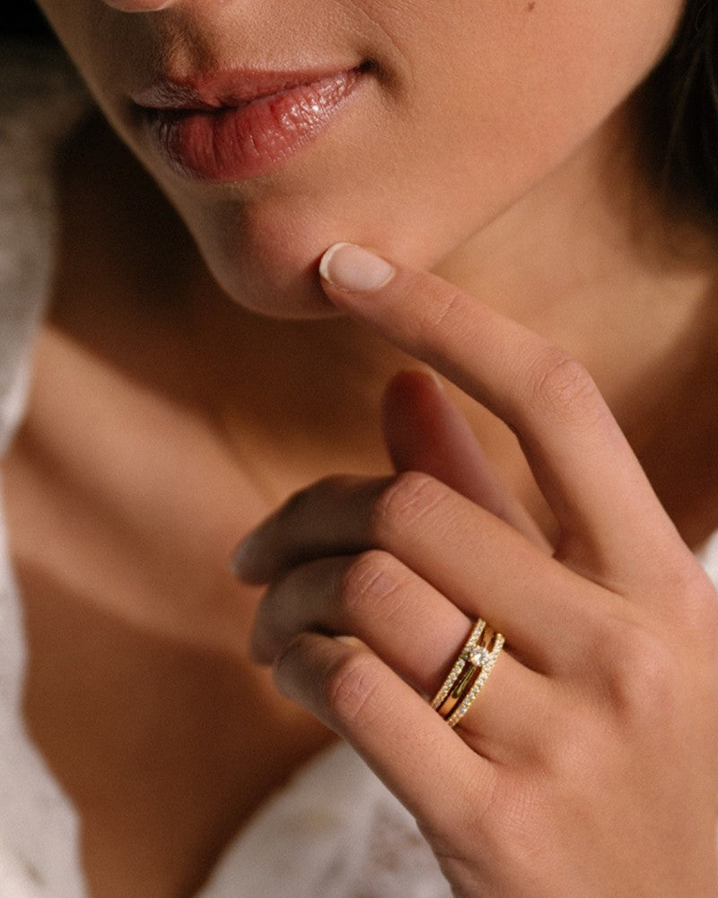 Ring Olivia 0,20 kt. Weißgold