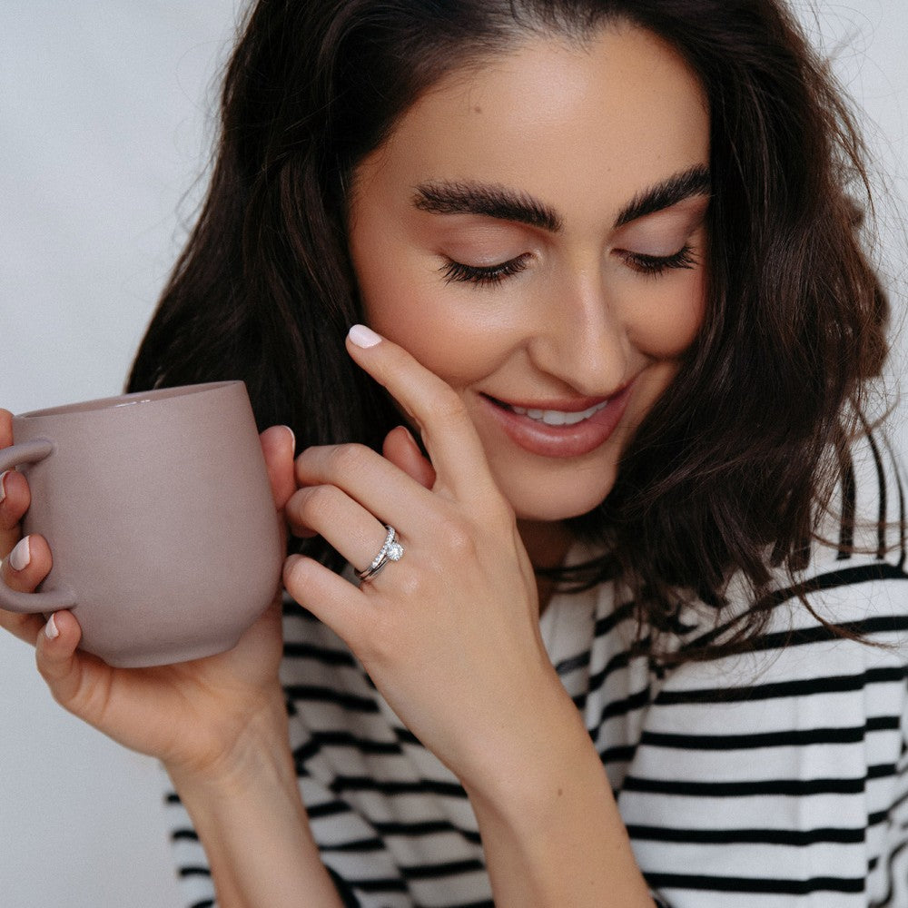 Ring Olivia 0,75 kt. Weißgold