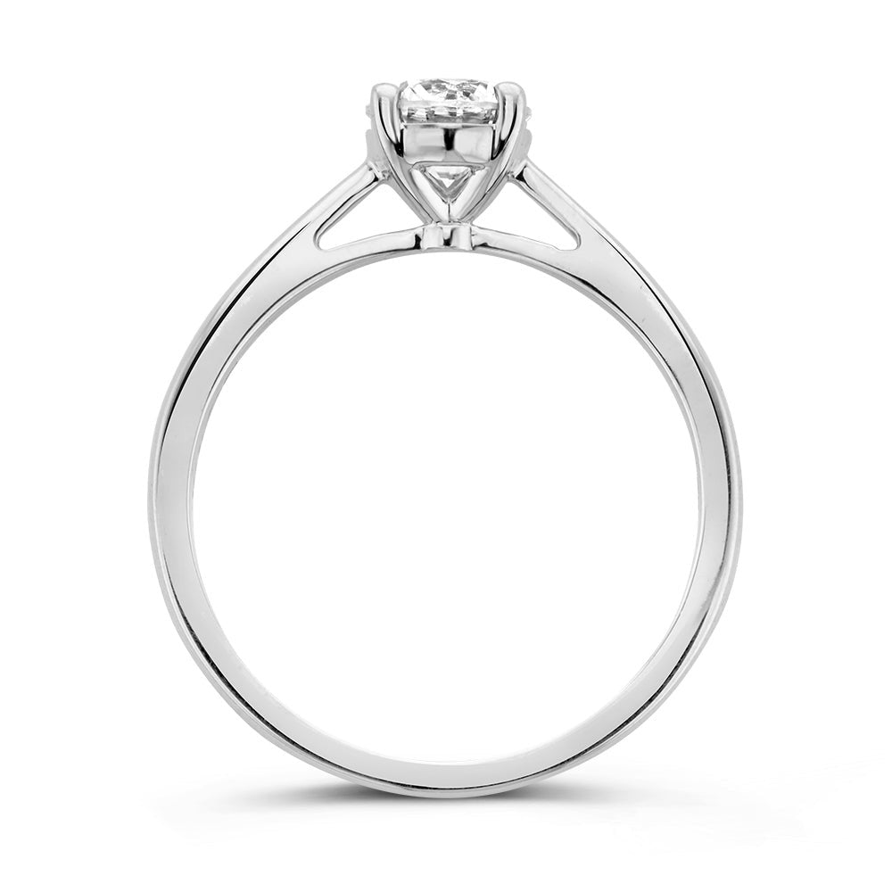 Ring Olivia 0,75 kt. Weißgold