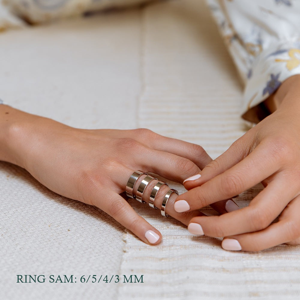 Ring Sam 3mm geelgoud