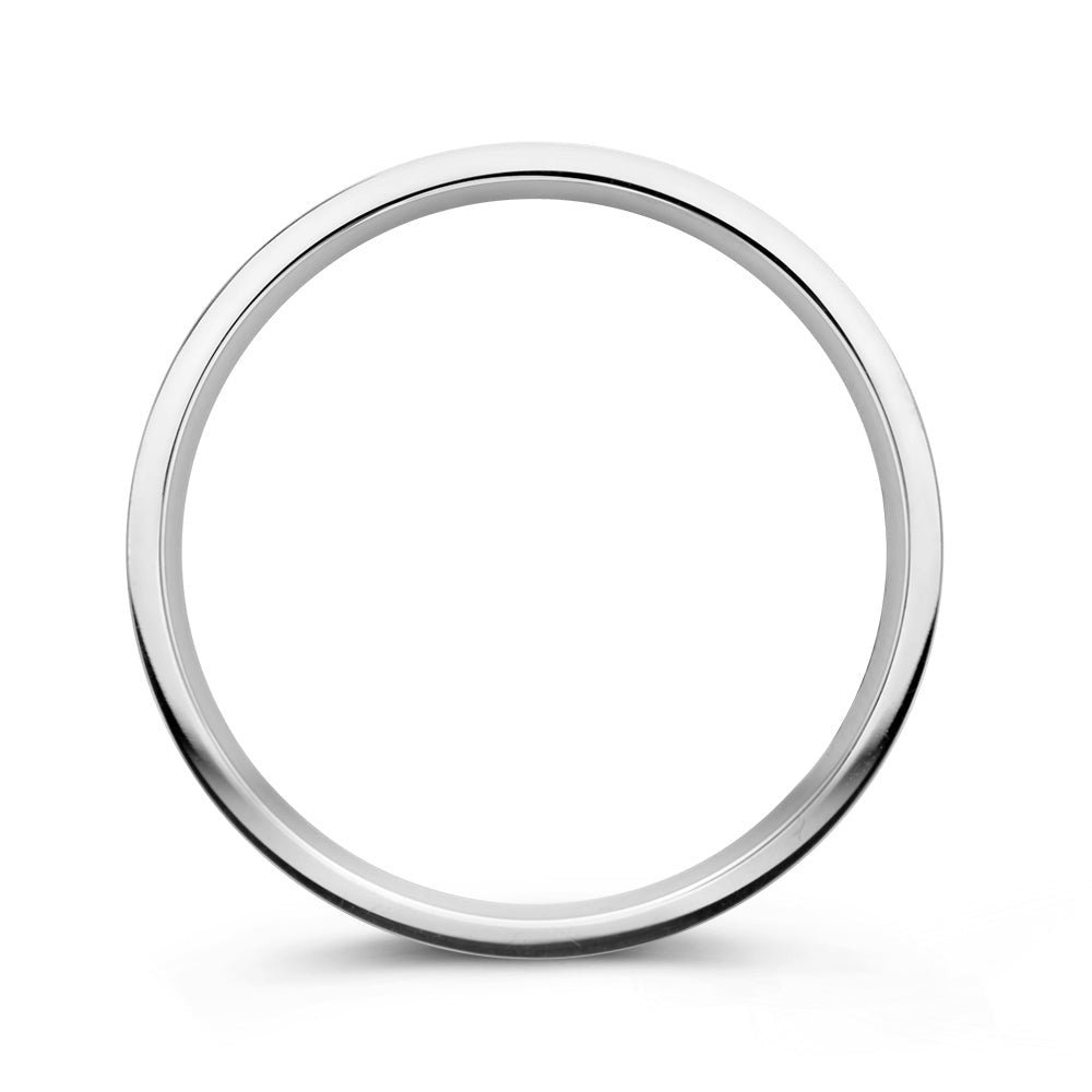 Ring Sam 3mm Weißgold