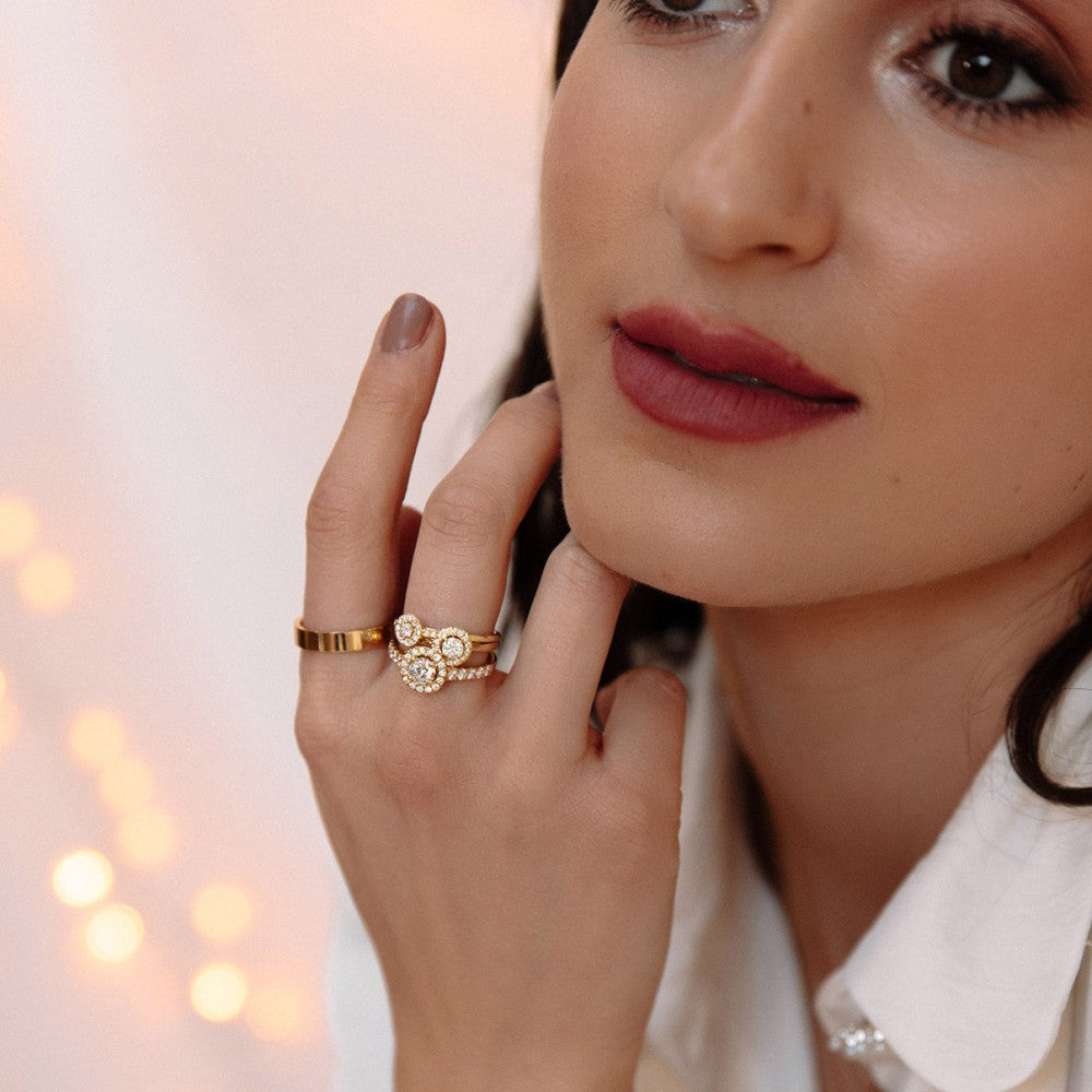 Ring Sam 4mm Weißgold