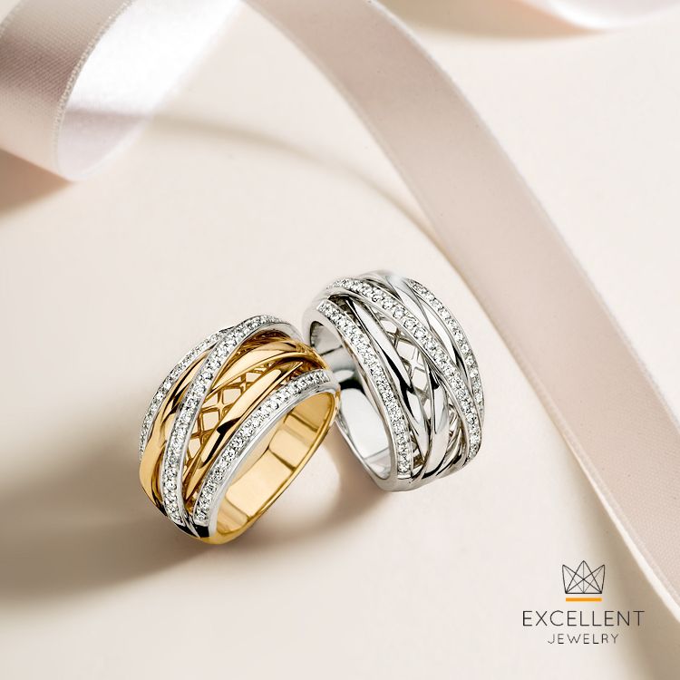 Weißgoldring mit Brillanten – 0,34 ct