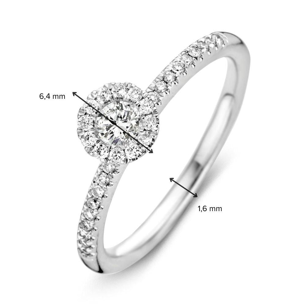 Weißgoldring mit Brillant und Subtiler Eleganz – 0,35 ct