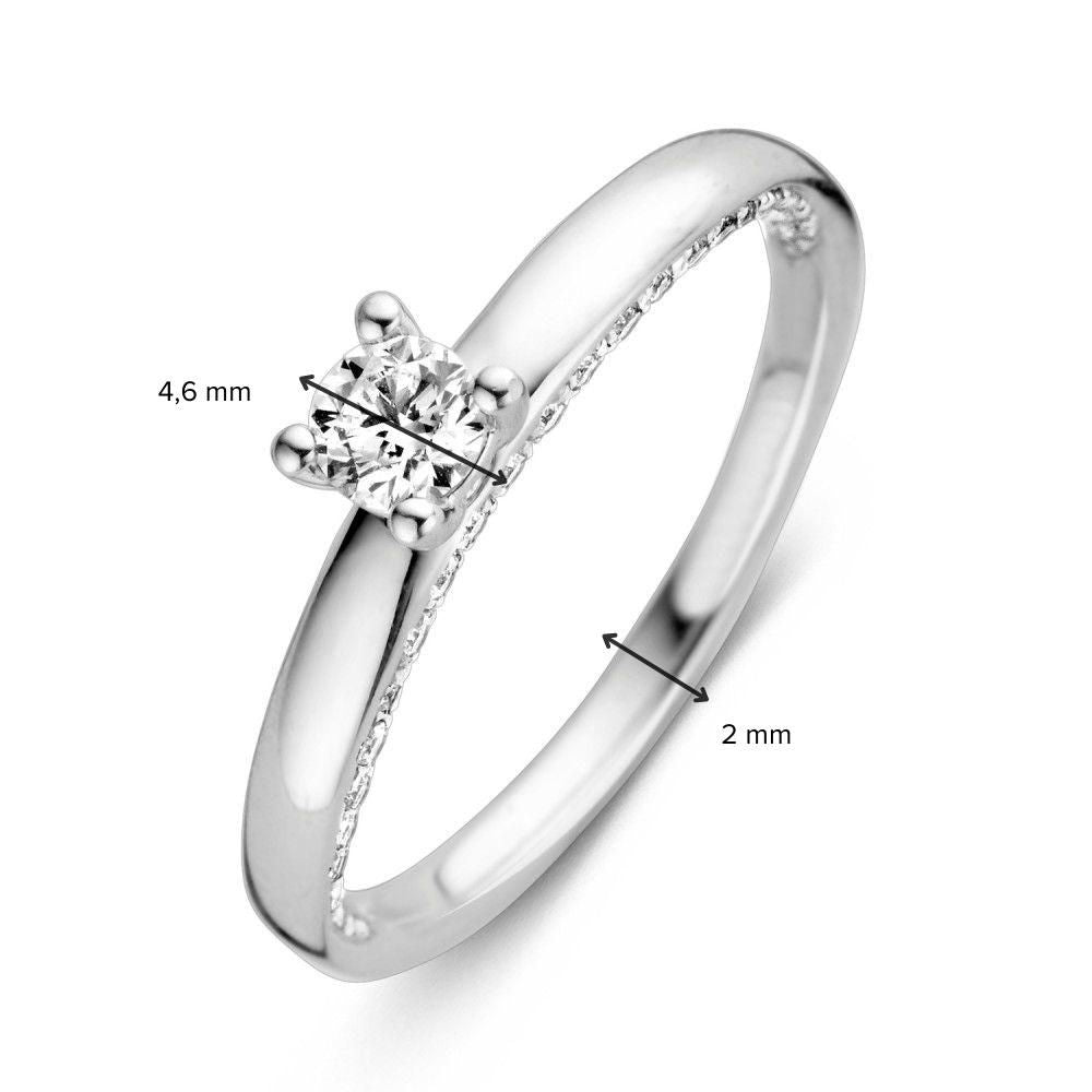 Ring Weißgold Brillant 0.44 kt.