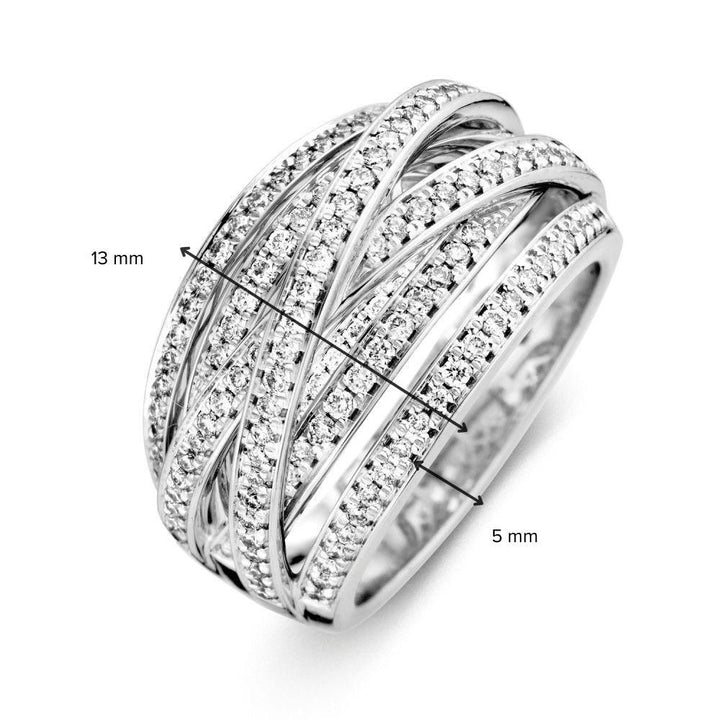 Ring witgoud briljant 0.68 crt.