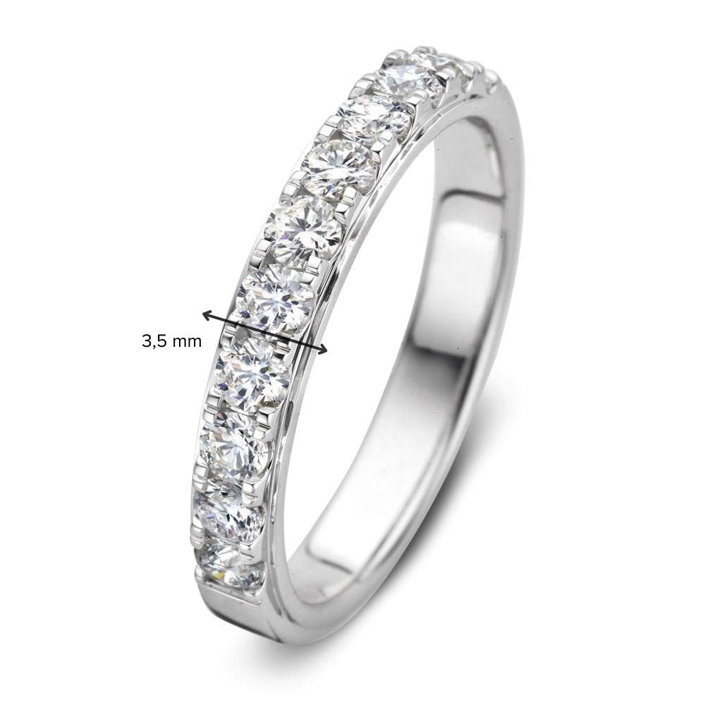 Atemberaubender Weißgoldring mit Brillanten in Chatonfassung (0,76 Karat)