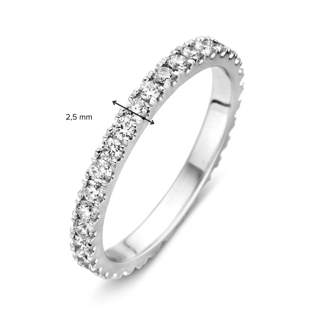 Ring Weißgold Brillant 0.76 ct. (rundum)