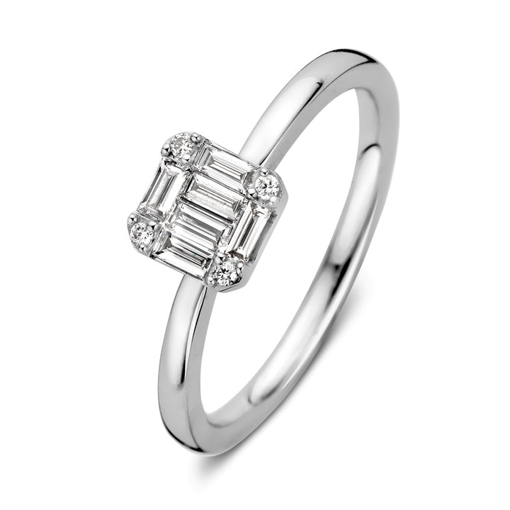 Ring witgoud diamant 0.29 crt.
