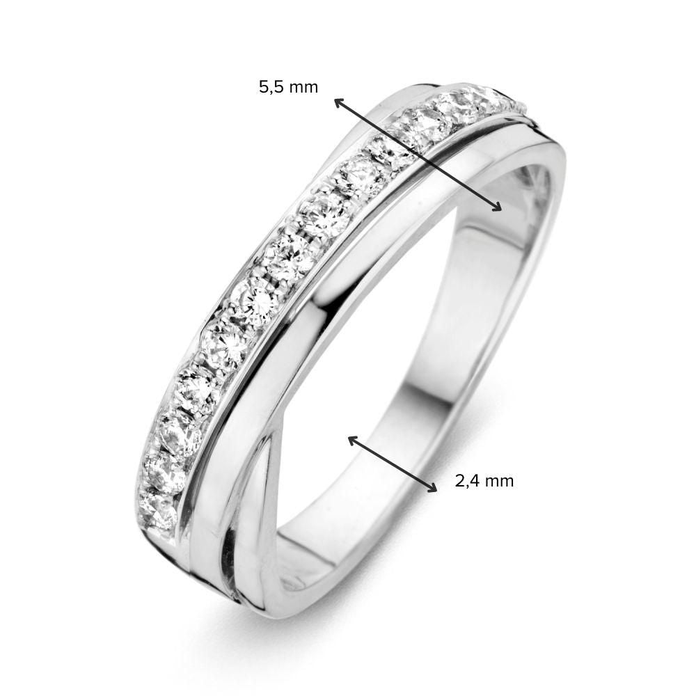 Weißgoldring mit Zirkonia – Elegantes und zeitloses Design