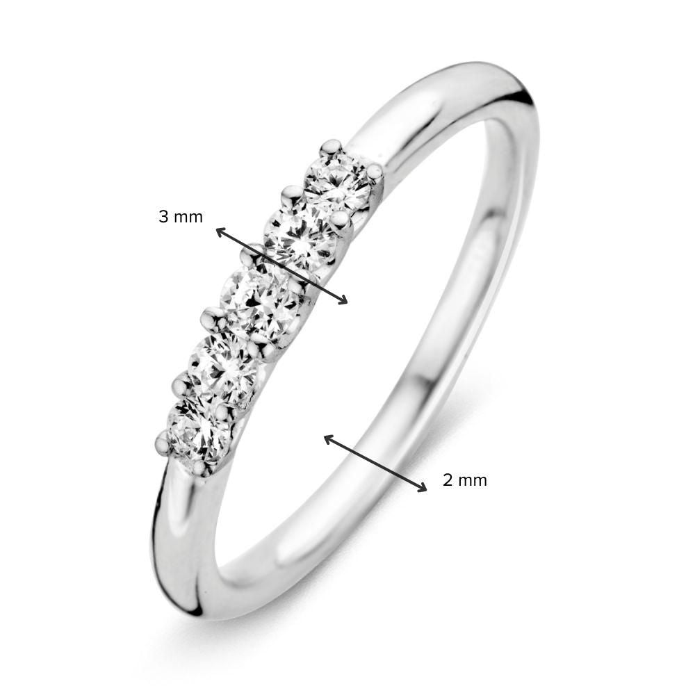 Eleganter Weißgoldring mit Zirkonia – Subtil und Zeitlos