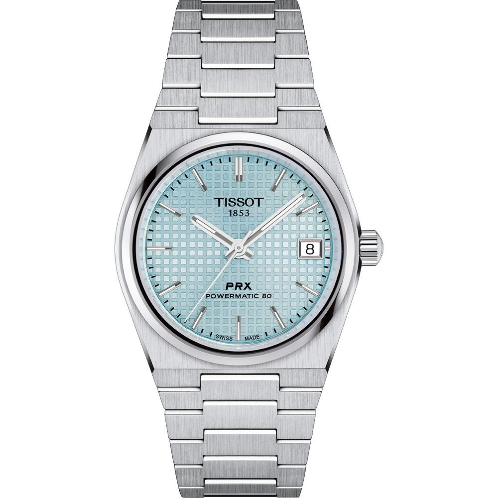 Tissot PRX Powermatic 80 mit blauem Zifferblatt und Edelstahl-Armband