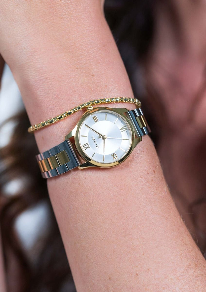 Zinzi Gelbgoldfarbene Uhr vergoldet Ziw1233