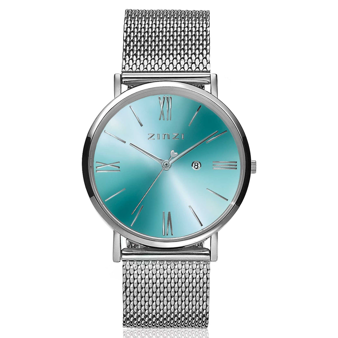 Zinzi Silberfarbene Uhr Stahl Ziw511 M