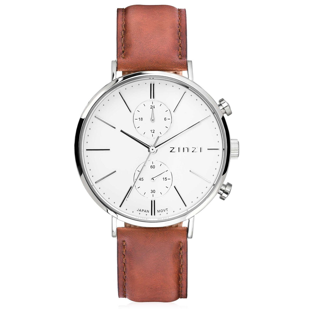 Zinzi Silberfarbene Uhr aus Stahl Ziw740