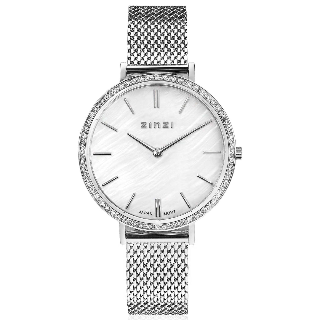 Zinzi Silberfarbene Uhr aus Stahl Ziw1317