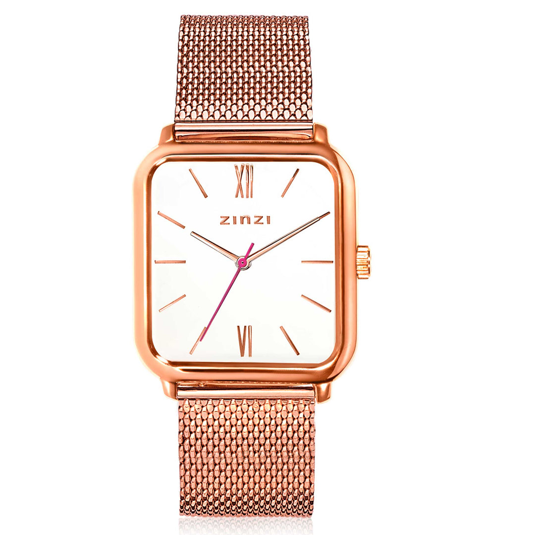 Zinzi Roségoldfarbene Uhr vergoldet Ziw808 M