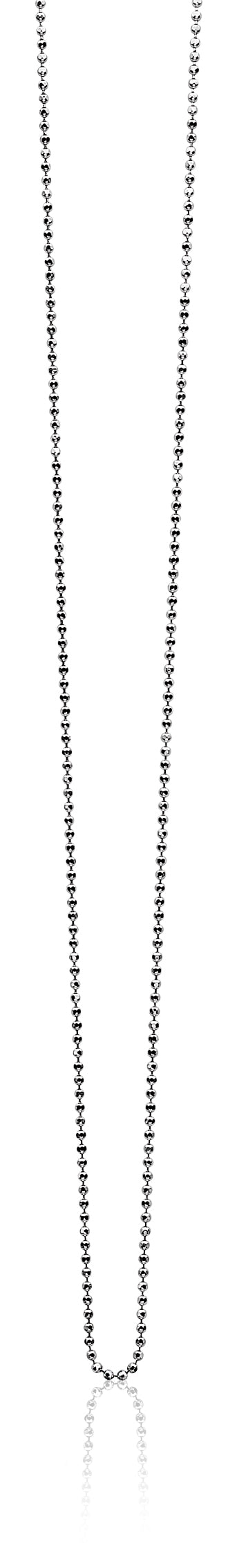Kette aus Silber mit feinen, runden Gliedern und glänzender Oberfläche