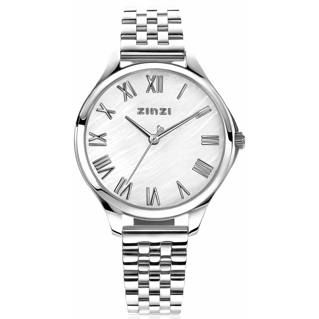 Zinzi Silberfarbene Uhr aus Stahl Ziw1117