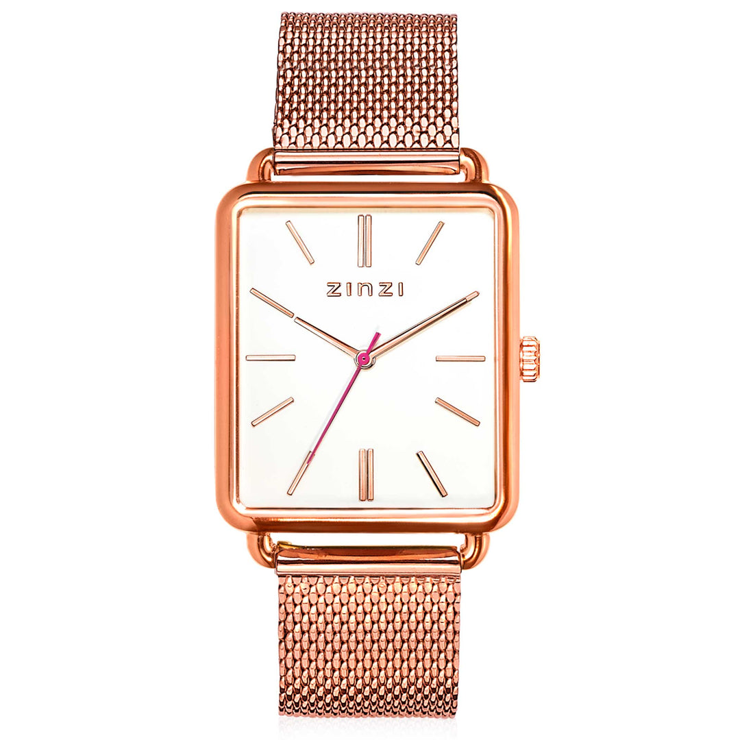Zinzi Roségoldfarbene Uhr vergoldet Ziw908 M