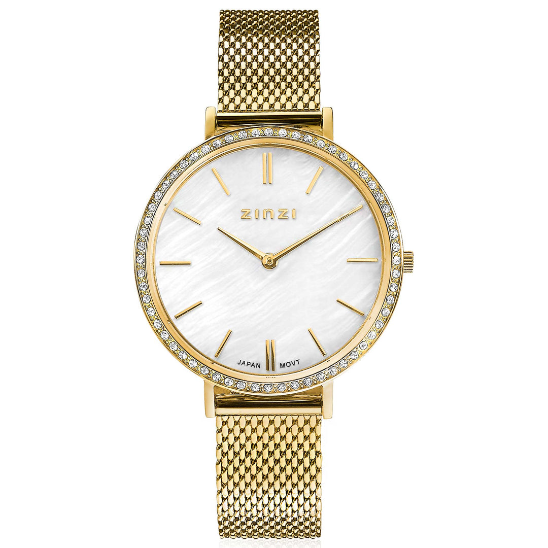 Zinzi Gelbgoldfarbene Uhr vergoldet Ziw1334