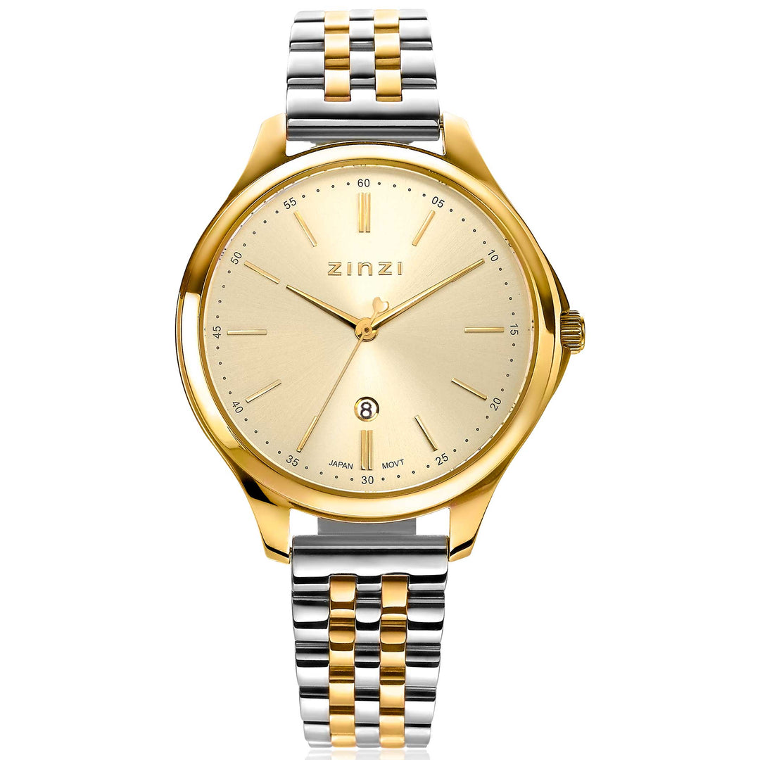 Zinzi goldfarbene Uhr aus Stahl Ziw1010