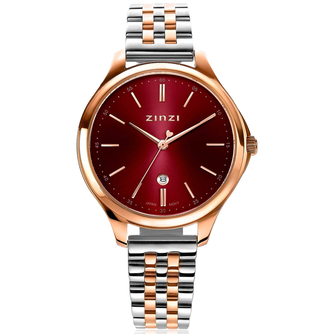 Zinzi Roségoldfarbene Uhr vergoldet Ziw1038
