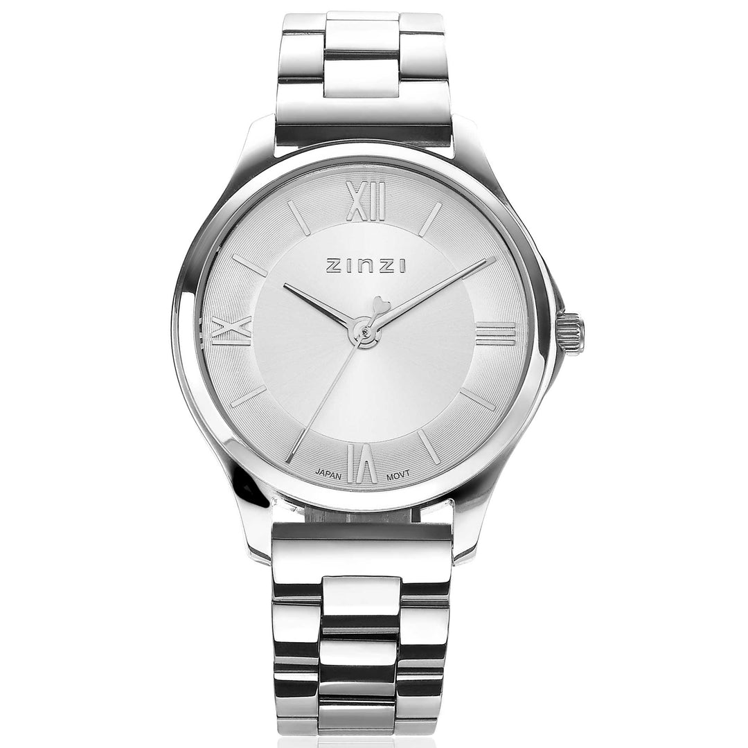 Zinzi Silberfarbene Uhr aus Stahl Ziw1202