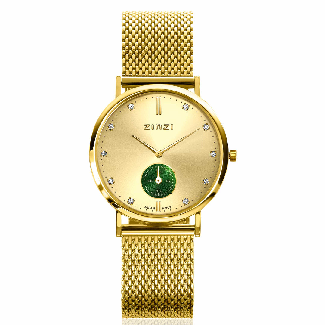 Zinzi Gelbgoldfarbene Uhr vergoldet Ziw535 M