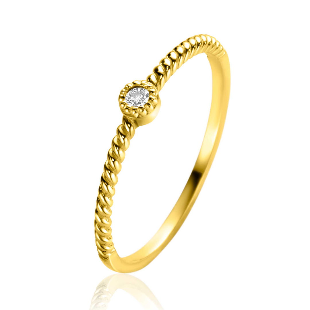 Zinzi-Ring Gold Zgr481