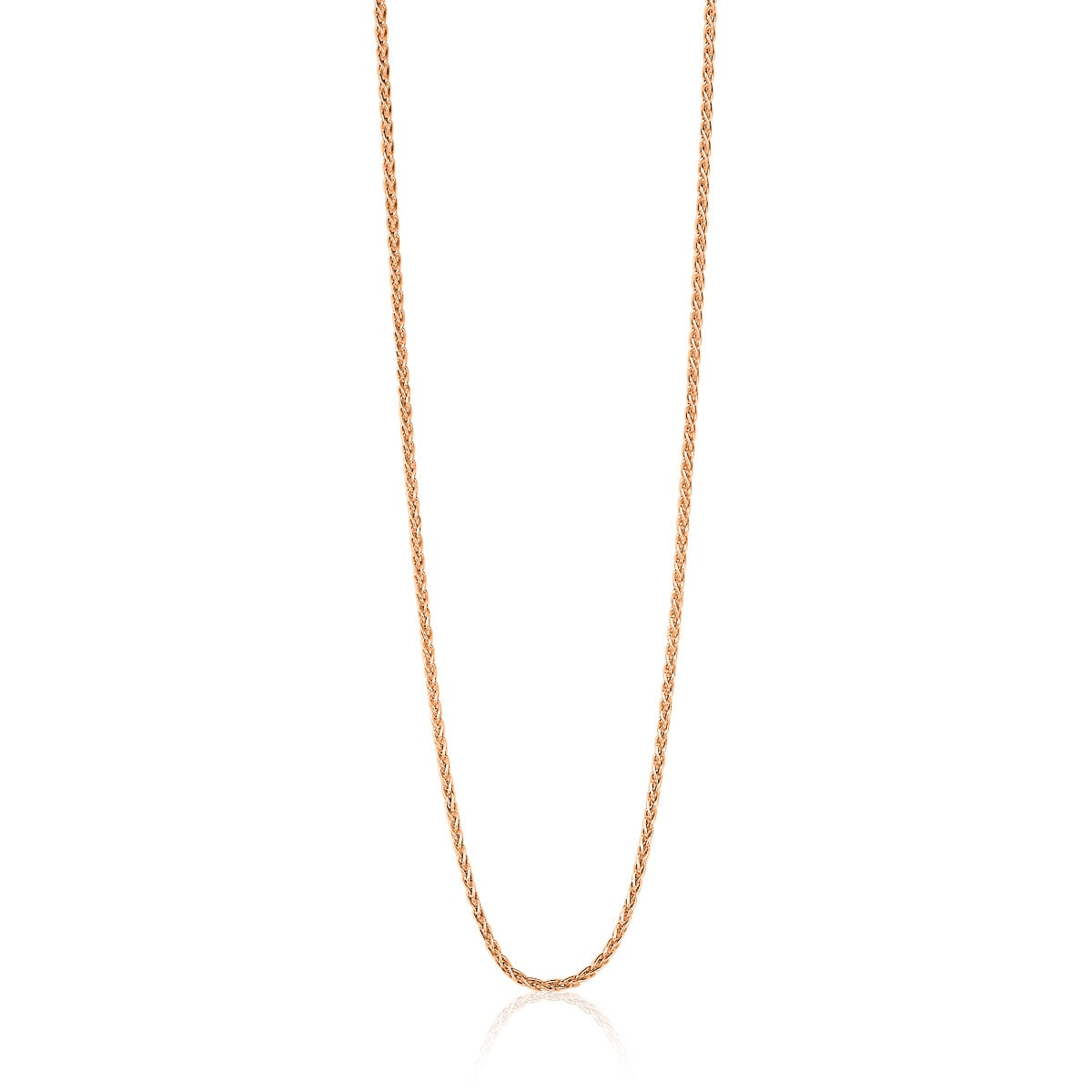 Halskette aus vergoldetem Silber mit feinem, glatten Design und langer Form