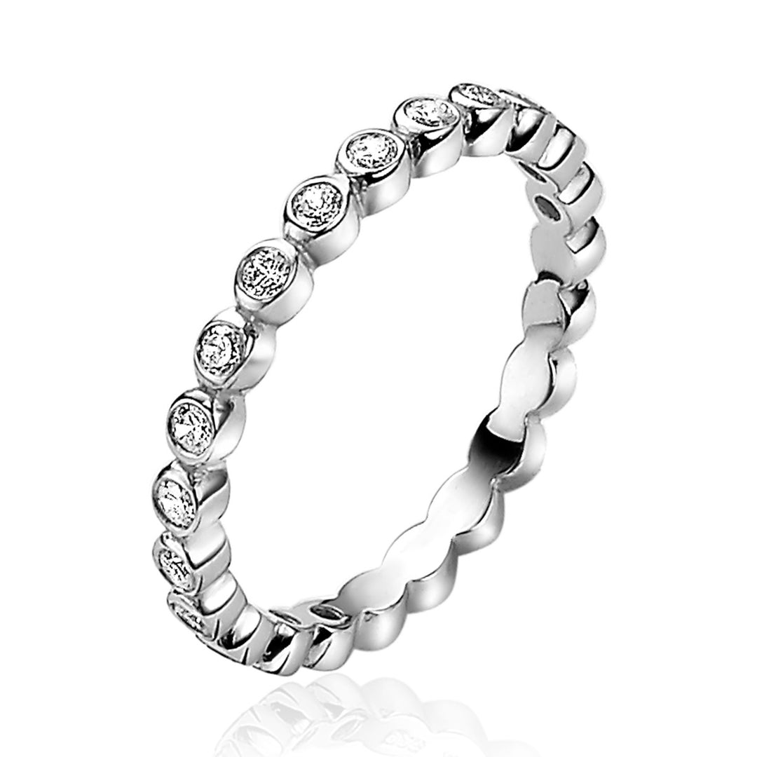 Zinzi-Ring Silber Zirbf45