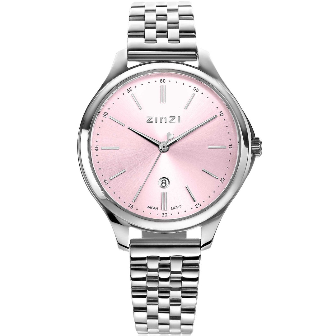 Zinzi Silberfarbene Uhr aus Stahl Ziw1041