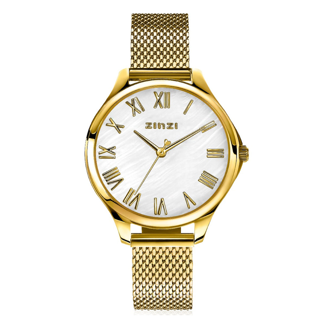 Zinzi Gelbgoldfarbene Uhr vergoldet Ziw1134 M