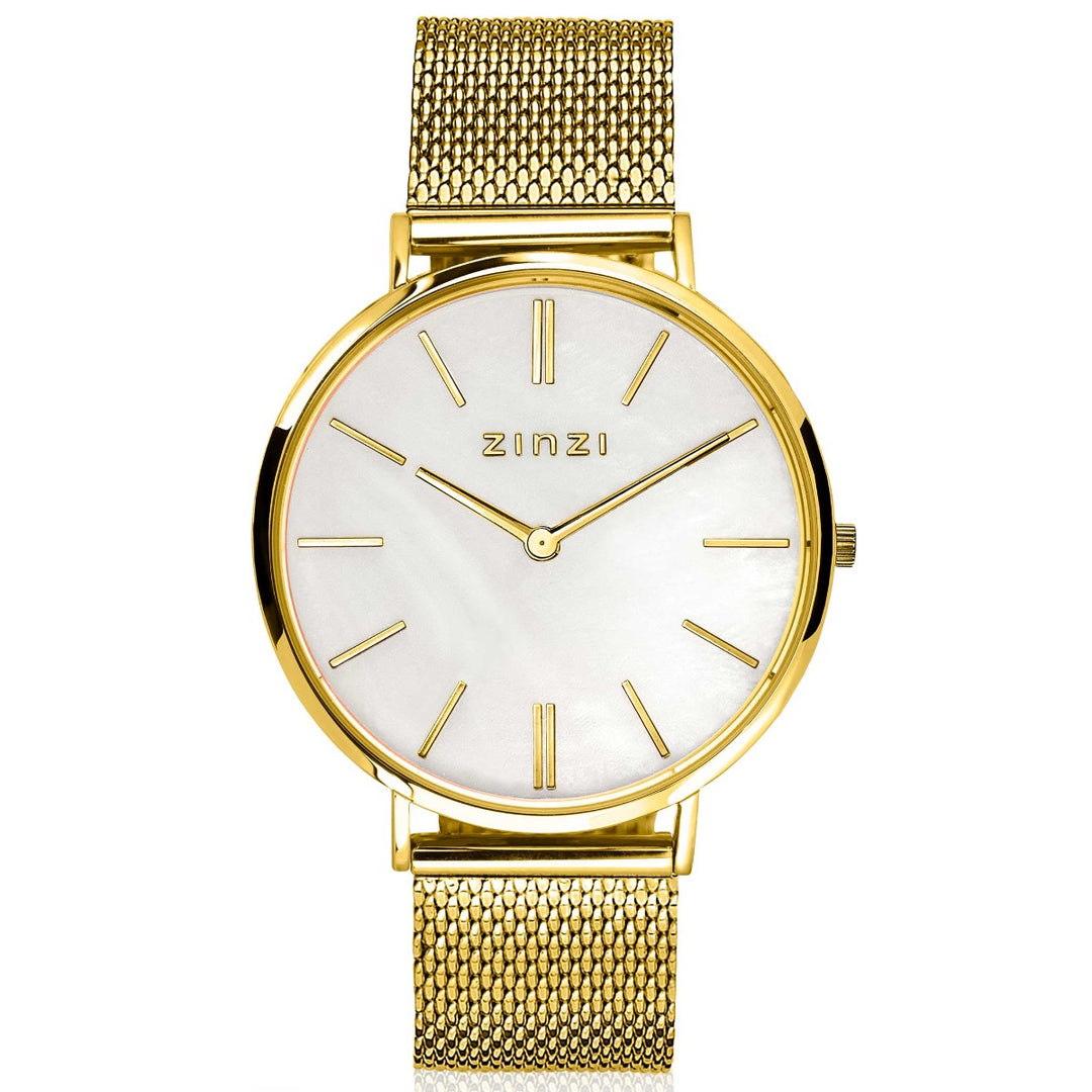 Zinzi Gelbgoldfarbene Uhr vergoldet Ziw448 M