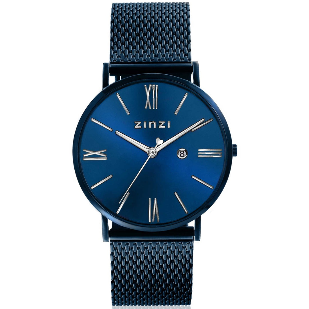 Zinzi Blue Uhr Stahl Ziw551 M